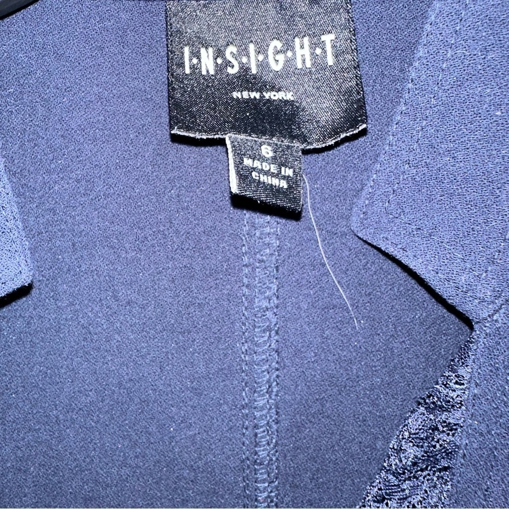 Insight Military Style Open Front Navy Blazer Sho… - image 8